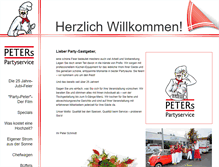 Tablet Screenshot of peterspartyservice.de